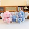 Adorable Lucky Plush Elephant Doll In Soft Blue And Pink Colors Perfect For Kids And Birthday Gifts