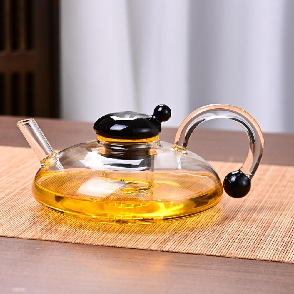 Nordic Style Deflated Tea Pot Heat Resistant Tea Brewing Pot Household Flower Tea Kettle Fruit Tea