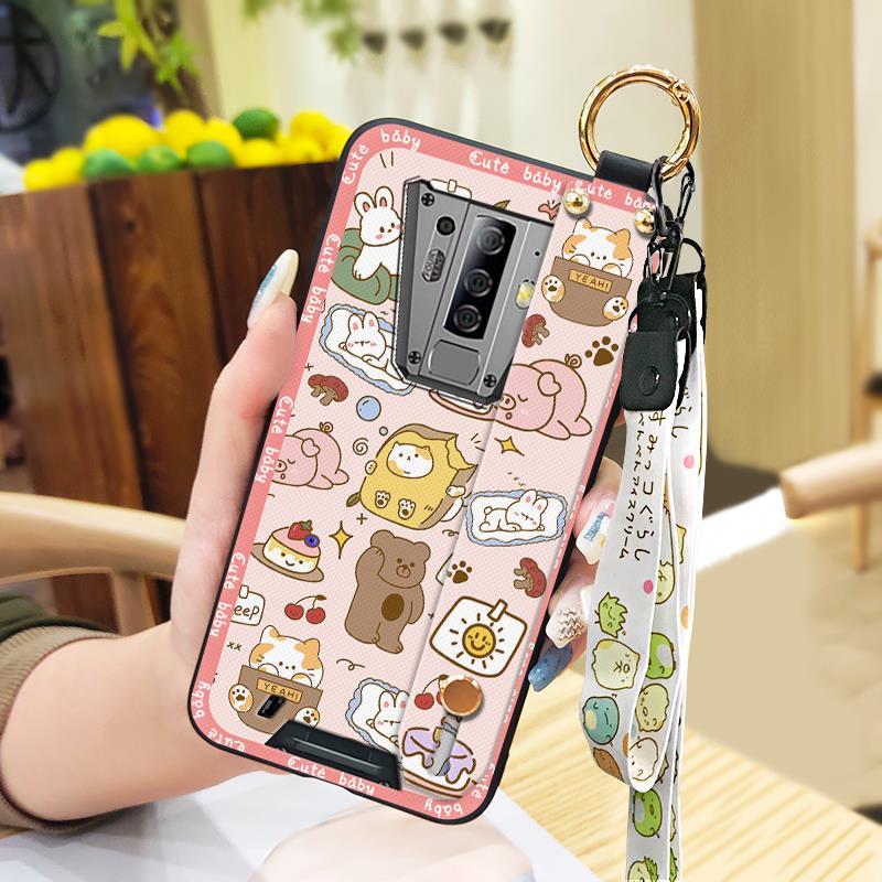Fashion Design Durable Phone Case For Blackview BV6900 Shockproof Back Cover Cute Kickstand Phone Holder Soft case Ring