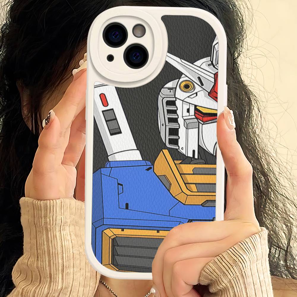 

Cartoon G-Gundams Phone Case For IPhone 16 15 14 13 12 11 Pro Max Plus Shockproof Leather Cover iPhone 15pro max