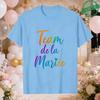 French Women Future Bride Team T-Shirts Colorful Heart Print Short Sleeve Tees for Bachelorette EVJF Party Bridal Wedding Squad