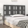 VidaXL Headboard Grey 125.5x4x100 Cm Solid Pine Wood 817982
