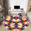 1pc Ducks Pattern Office Round Area Rug, Indoor Mat Suitable For Office, Under Office Chairs Bedroom Living Room Home Decor, Room Deco 159