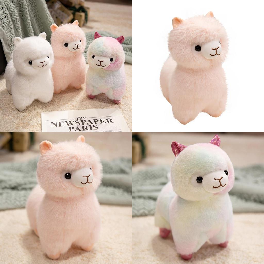 Colorful Llama Plush Toy With Lights For Kids Birthday Gift