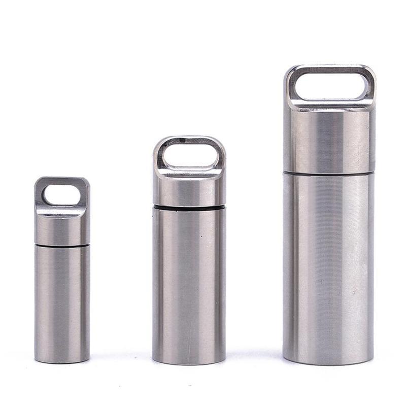 EDC Survival Waterproof Pill Match Case Box Container Outdoor Camping Hiking Emergency Tool Camping Equipment