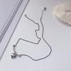 Korean Style Retro Love Heart Necklace - Trendy, Simple Clavicle Chain for Women's Fashion