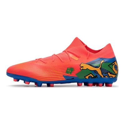Future 7 Cómodo Simple Mg (Espárrago corto de goma) Zapatos de Fútbol Hombre Zapatos de Fútbol Naranja Azul 108013-01