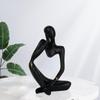 Abstract Thinker Statue Resin Ornament for Restaurant Holiday Decorations
