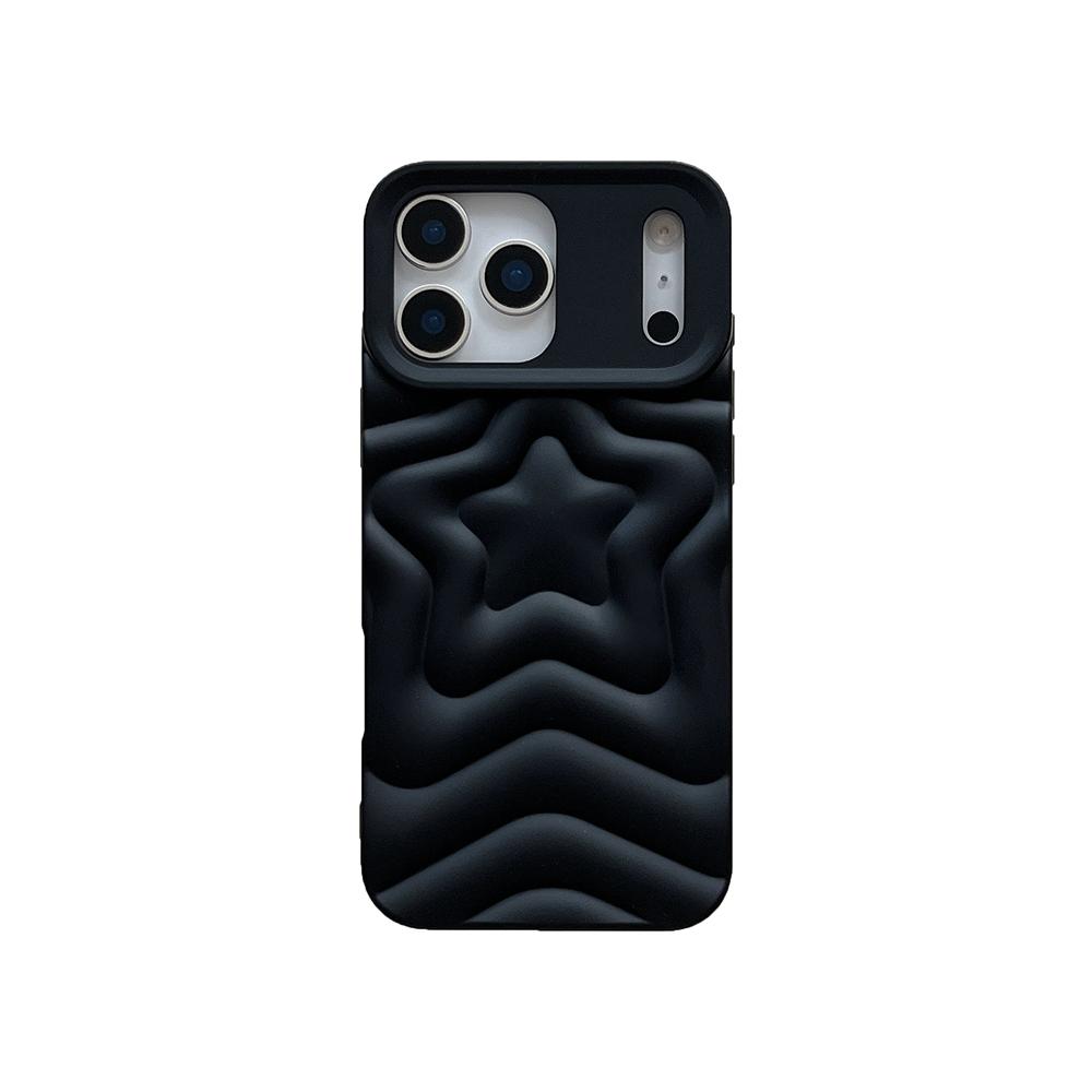 

Matte 3D Star Phone Case for iPhone 17 16 15 14 13 Pro Max 17pro Cases Shockproof Soft Silicone Back Cover iPhone 13