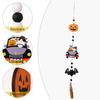 Halloween Wall Hangings Wooden Tassel Beads Pendants with Gnome Pumpkin Designs Ideal Ornaments for Tiered Tray Home Decorations