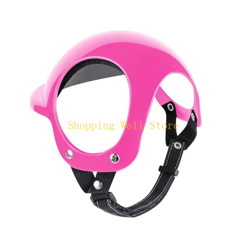 

KX4B Safety Dogs Cats Helmet with Stretch Chin Rope Outdoor Pet Motorcycle Hat CN