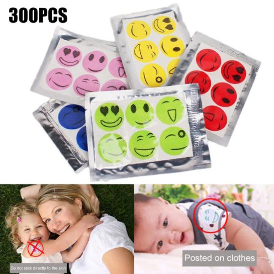 

50 упаковок улыбающегося лица, антимоскитная наклейка, репеллентная наклейка для детей и взрослых