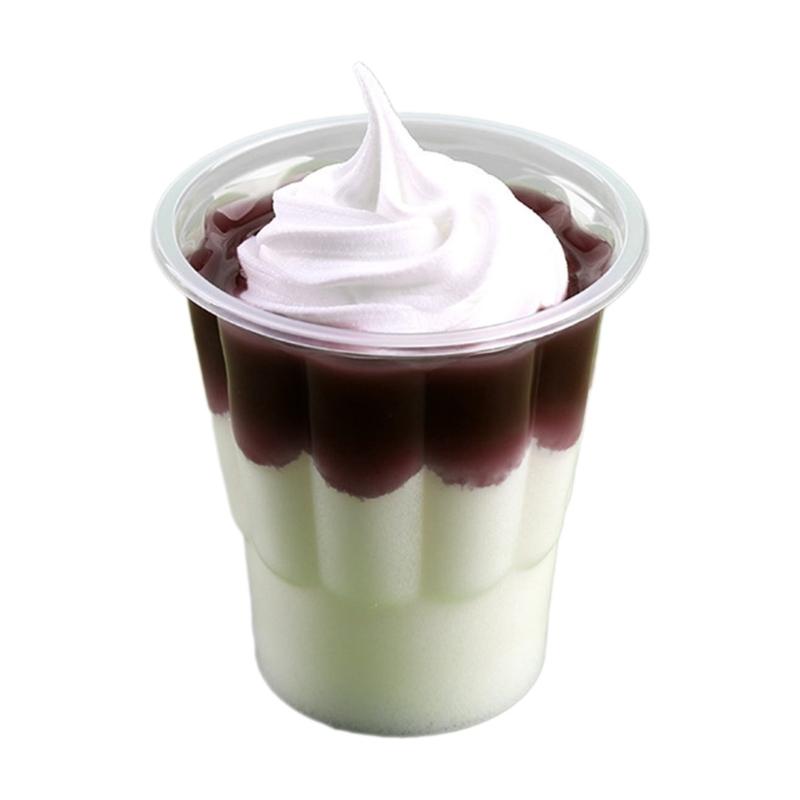 

Realistic Ice Cream Model Artificial Ice Cream Model Fake Food Model Decorations for Photography Props Shop Decorations фіолетовий