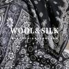 70% wool 30 % Real Silk Scarf Women Shawls Wraps Foulard high quality Scarves Pashmina Female Hijab Bandana elegant Kerchief