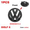 5K0853601C VW 135mm Car Front Grill Logo Emblem 110mm Rear Trunk Lid Badge For Volkswagen Golf MK6 Replacement Auto Accessories ze5