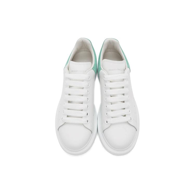 (WMNS) Alexander McQueen Low-Top Larry Sneakers 'White Green' Women's 553770WHGP79462