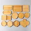 Creative Multi Bamboo Tray Wood Saucer Flower Pot Tray Cup Pad Coaster Plate Plate Mat Coaster Coffee Cup Kitchen Decorative