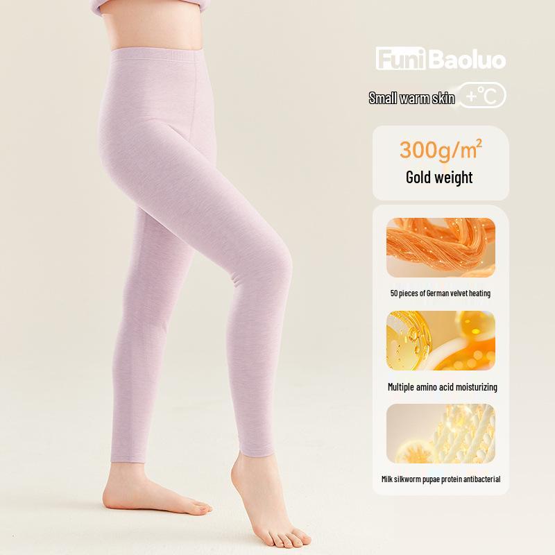 

Женские термобрюки класса А со средней/высокой посадкой на осень с наколенниками – Утепленные, теплые базовые подштанники для девочек-подростков M