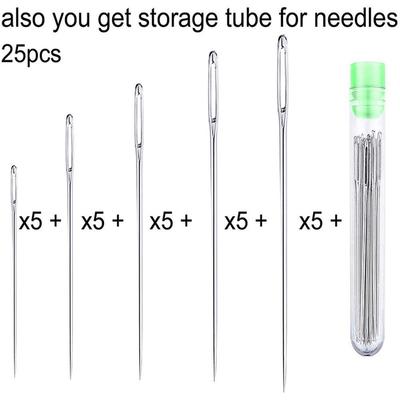 1/2/3/4/8box Big Eye Sewing Needle Universal Regular Useful Sewing Needles for Sewing Crochet Knitting Embroidery Sewing Tools