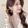 New Chinese-style vintage gourd butterfly luxury earrings with micro-set zircon stones, fashionable Chinese-inspired ear drops