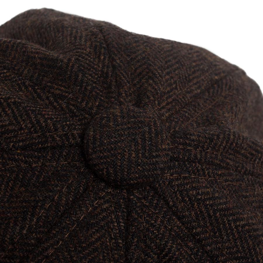 Men's Wool Felt Newsboy Cap: Herringbone Octagonal Beret for Fall/Winter