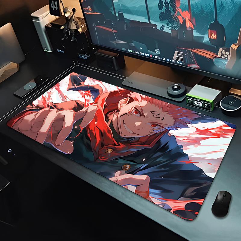 Gumowa podkładka pod mysz J-jujutsu Kaisen Notbook Gamer Podkładka pod klawiaturę Antypoślizgowa Rozszerzona Biurowa Mata na biurko Komputerowa Podkładka pod mysz z japońskiego anime
