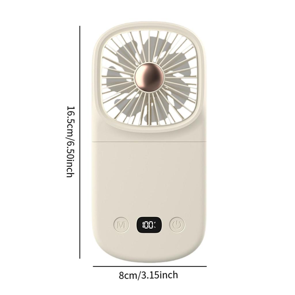 Handheld Mini Fan USB Rechargeable Portable Mute Small Electric Fan Student Dormitory Outdoor Travel Cooling Fan