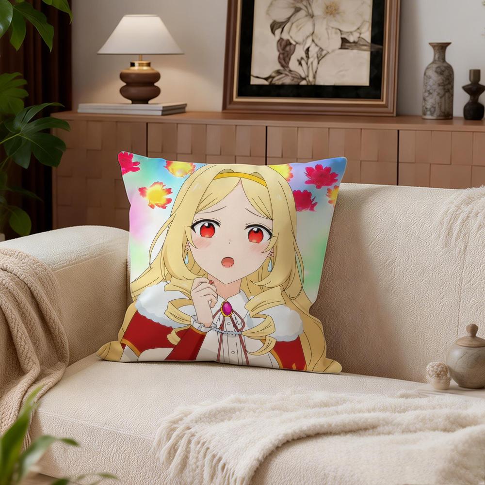 Fantasy Villainess Level 99 Cushion Cover Cushion Cover Set 4Pcs 50X50 45X45 40X40 Pillowcase Decorative Sofa Home Decor