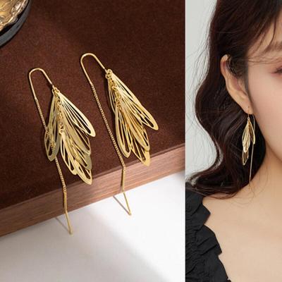 Betilu Fringe Gold Drop Earrings