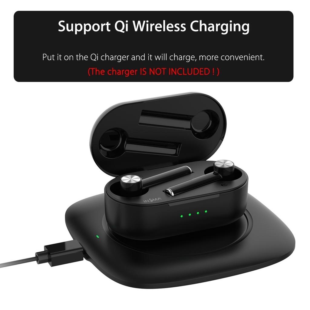 Insma Airbuds 2 Tws Bluetooth V5 0 True Wireless Charging Earbuds With Dual Mic Noise Click Control Kopa Till Laga Priser I Joom Webbutiken