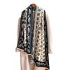 Air-Conditioned Room Shawl Outside Women'S Summer Office Nap Blanket Winter Blanket Imitation Cashmere Dual-Purpose Thermal Scarf