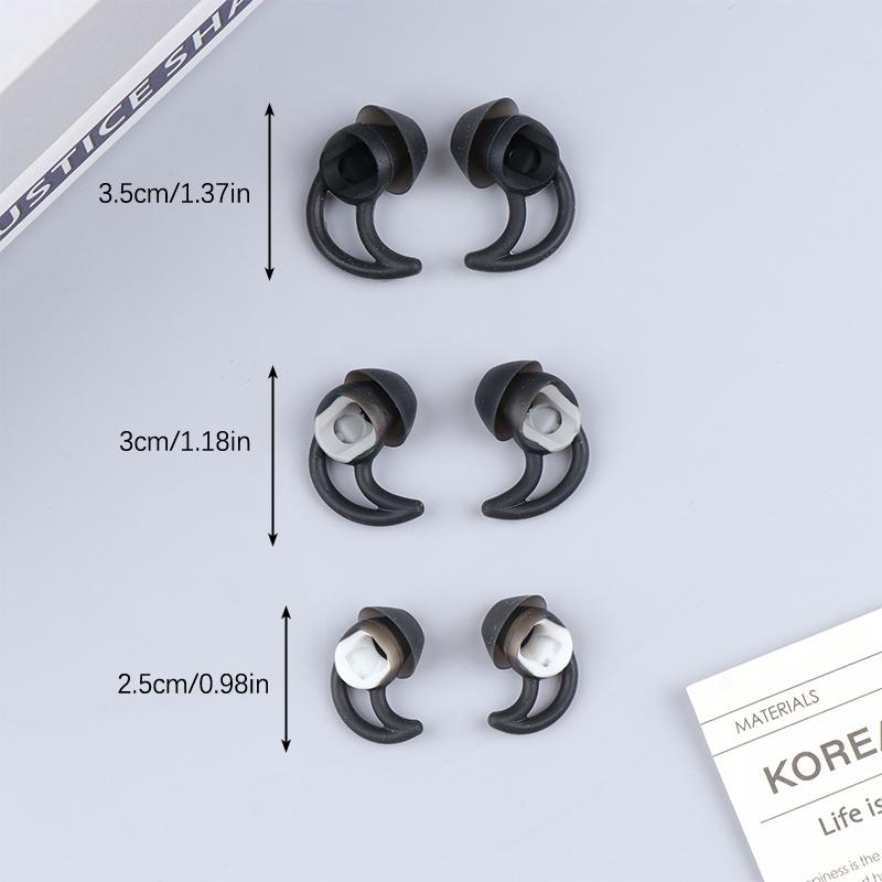 3 Pairs Silicone Replacement Earbuds Ear Tips For Qc20 Qc30 Sie2 Ie3 Soundsport Wileless Earphone Noise Cancelling Eartips