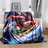 Anime Demon Slayer Kimetsu no Yaiba Fleece Blanket Nezuko Kamado Tanjiro Kamado Soft Bedding Bedspread Sofa Warming Cover