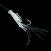 Bionic Fluorescent Shrimp String Hooks Fishing Lures Glow Shrimp Simulated Prawn Soft Crank Hooks