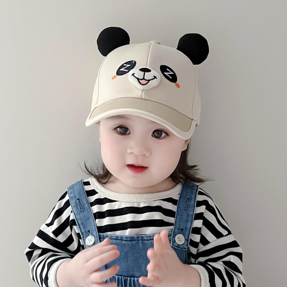 Breathable Capybara Peaked Cap Cotton Baby Sunscreen Hat Panda Children Baseball Hat Outdoor