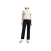 FILA White Series Stretch Twill Soft Durable Breathable Simple Fashion Versatile Straight Leg Knit Sports Pants Women pants F11W523601F-NV