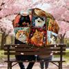1PC Cat Umbrella-8-Rib Reinforced, Automatic Open, Lightweight & Durable, Fashion Accessory for Outdoor, H0385