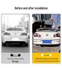 Volkswagen CC Rear Spoiler (2009-2018) - Non-Destructive, No-Punching Diffuser, Carbon Fiber Texture.