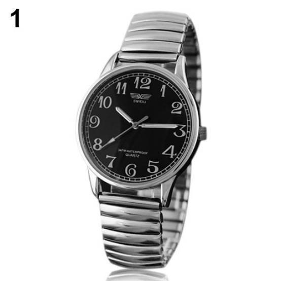 

Парные кварцевые часы на регулируемом металлическом браслете Men