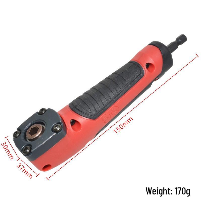 1/4 Right Angle Adapter for High Torque in Tight Spaces - Electric Drill/Screwdriver Tool