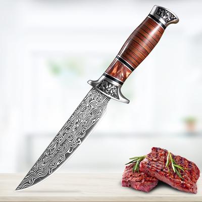 2022 Designer 5Cr15Mov Stainless Steel 6inch Forged Chef Knife Boning Camping Serbian Knife Kitchen Butcher Knife Meat Fruit Cleaver