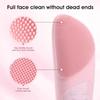 Electric Silicone Cleansing Brush USB Sonic Deep Electric Cleansing Brush Pore Blackhead Remover Double Sided Face Wash Brush