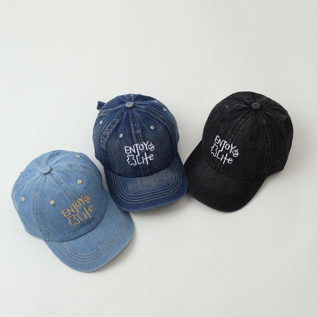 Children's Denim Duckbill Hat - Four Seasons 2026 New Style, Sun Protection Baseball Cap for Boys and Girls