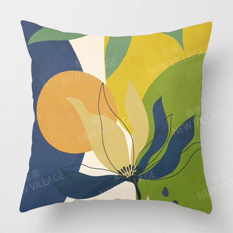 Nordic Modern Abstract Geometric Living Room Sofa Cushion Cover Home Decor Pillowcase 45X45Cm 45*45 50X50 60X60Cm 40X40 35X35