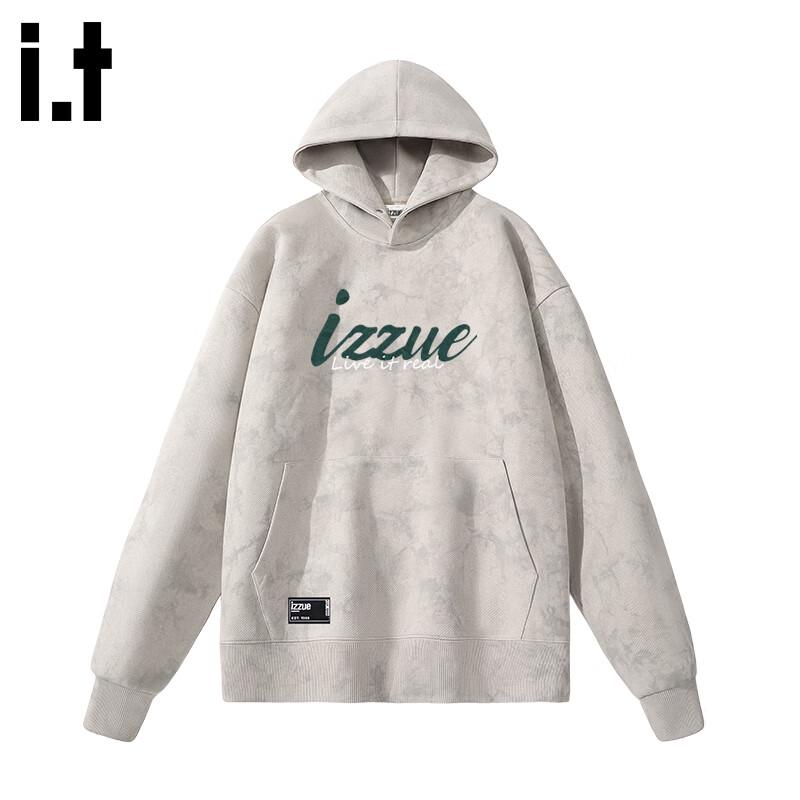 Izzue Men's Wax-Dyed Hooded Sweatshirt