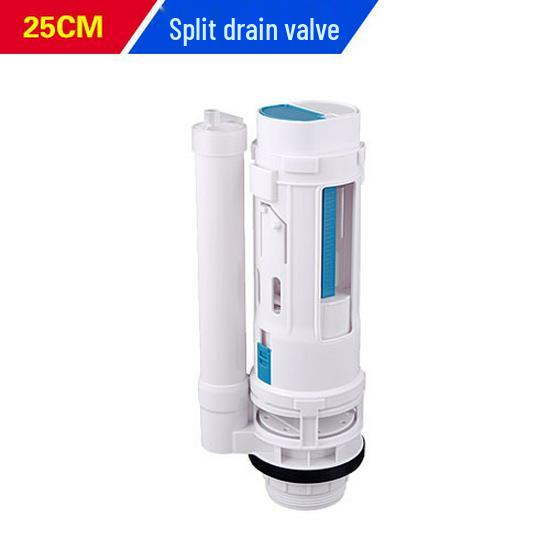 Two-Button Toilet Drain Valve, Plastic Tank Outlet Valve Accessories