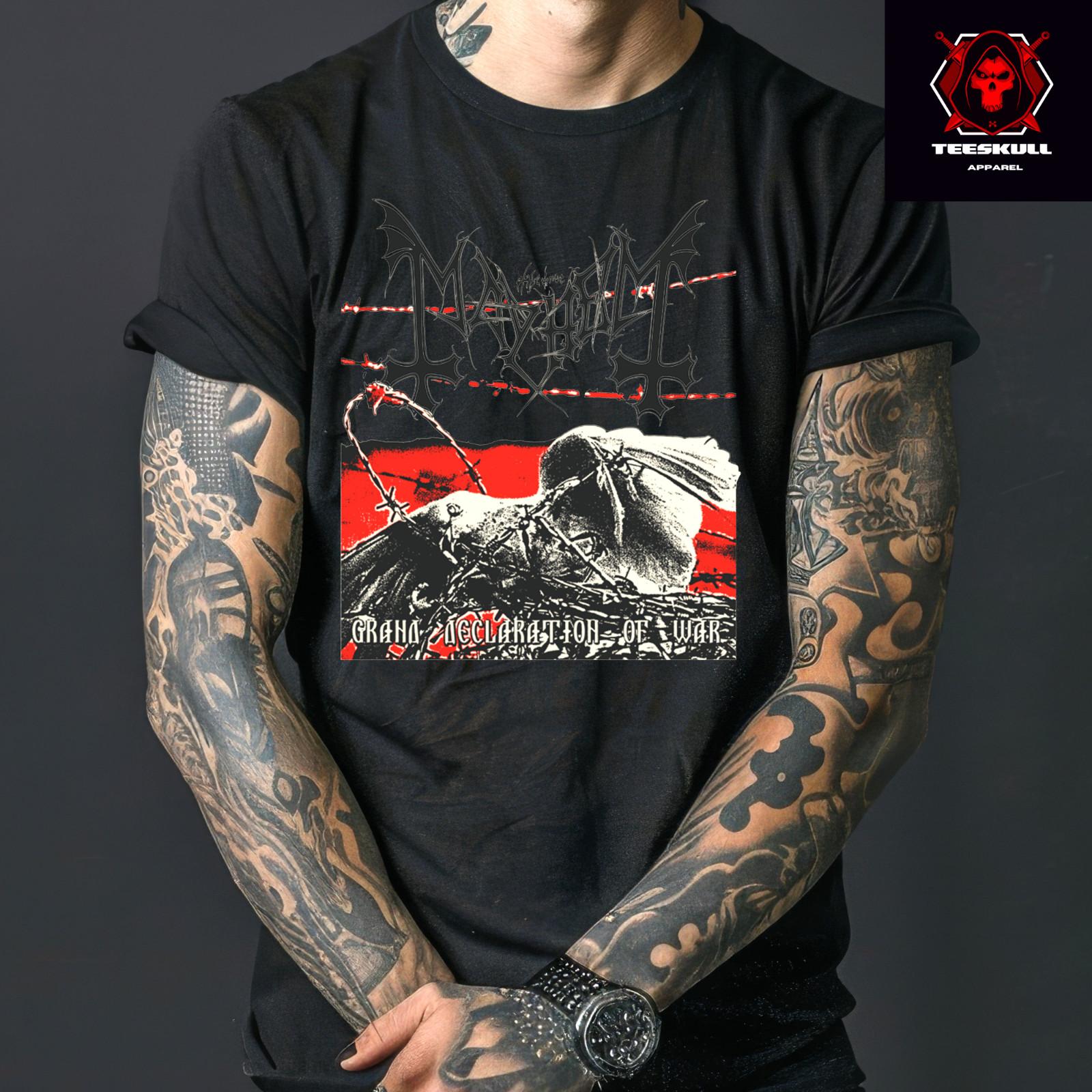 

26 Mayhem Metal Rock Band Футболка Унисекс Плотный Хлопок Футболка S-3XL Унисекс Футболка M