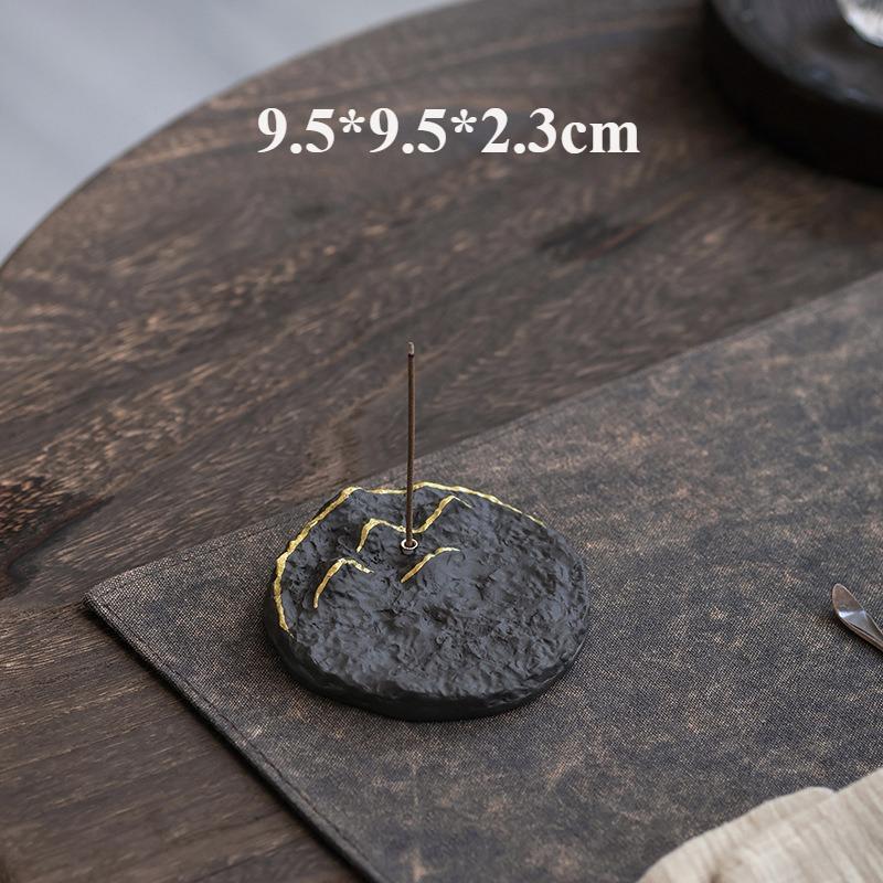 

Y Creative Vertical Stick Incense Insert Purple Sand Sandalwood Line Incense Holder Household Indoor Decor Tea Room Ornament чорний