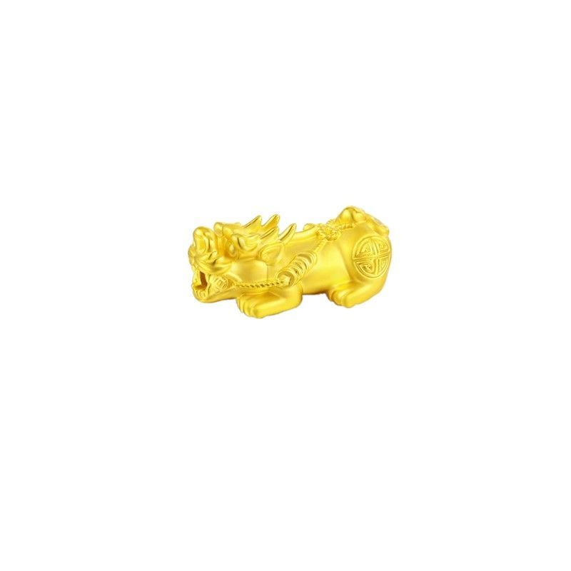 

24K Pure Gold Handwoven Rope Brave Bracelet New Fashion Gold Transfer Beads Couple Bracelet