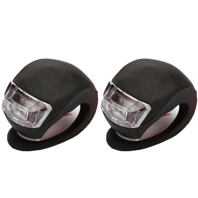 Bicycle Frog Light Night Warning Light Replaceable Battery Bicycle Tail Light Outdoor Riding Light Cycling Equipment Accessories